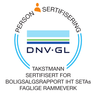 DNV person sertifisering takstmann - sertifisert for boligsalgsrapport iht SETAs faglige rammeverk