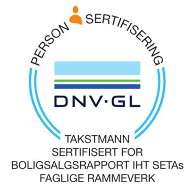 DNV GL - sertifisering, boligtakst, boligsalgsrapport, takstmann